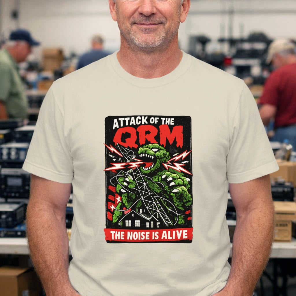 Attack of the QRM Tee - Vintage Monster Radio Shirt (“The Noise Is Alive”)