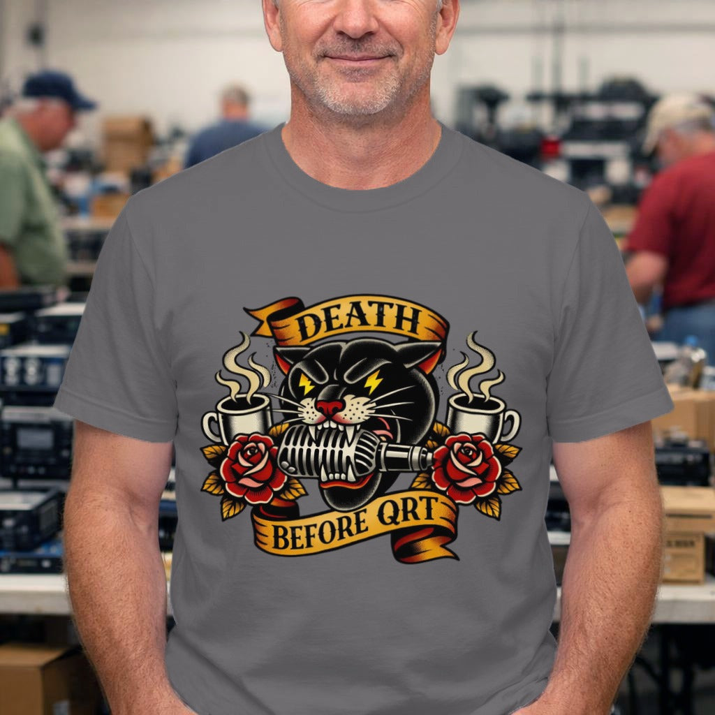 Death Before QRT Tattoo-Style Graphic Tee
