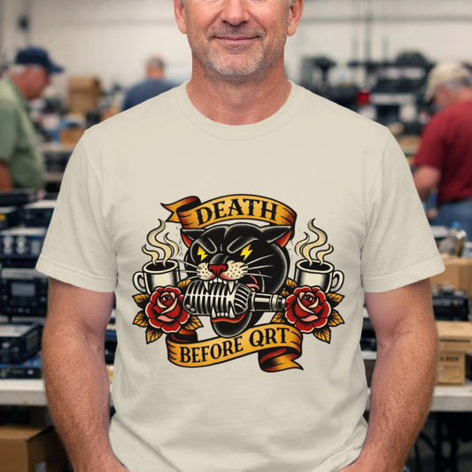 Death Before QRT Tattoo-Style Graphic Tee