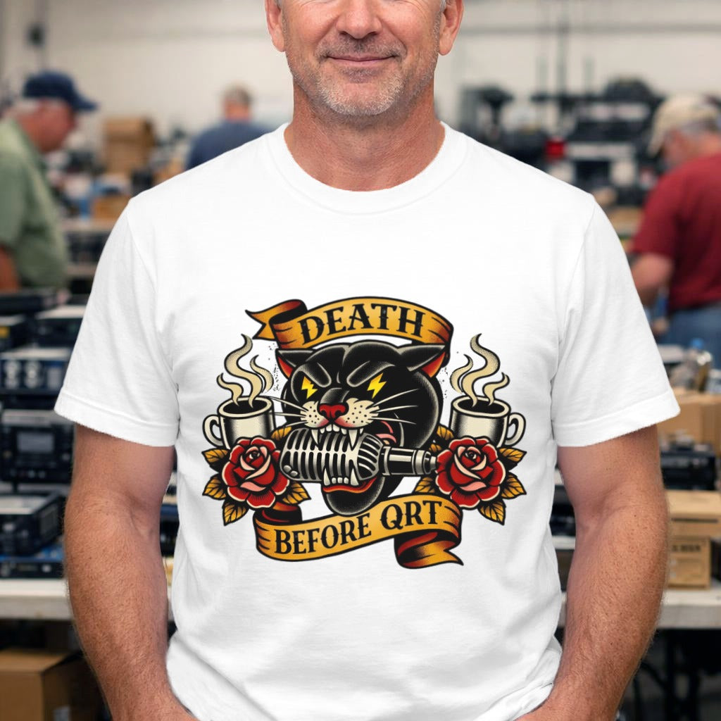 Death Before QRT Tattoo-Style Graphic Tee
