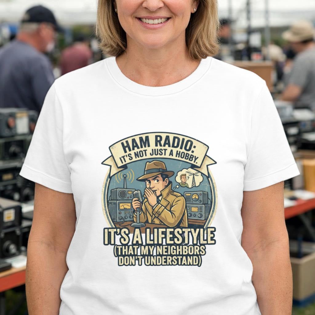 Ham Radio T‑Shirt — "Ham Radio: It's Not Just a Hobby, It's a Lifestyle" Vintage Amateur Radio Tee