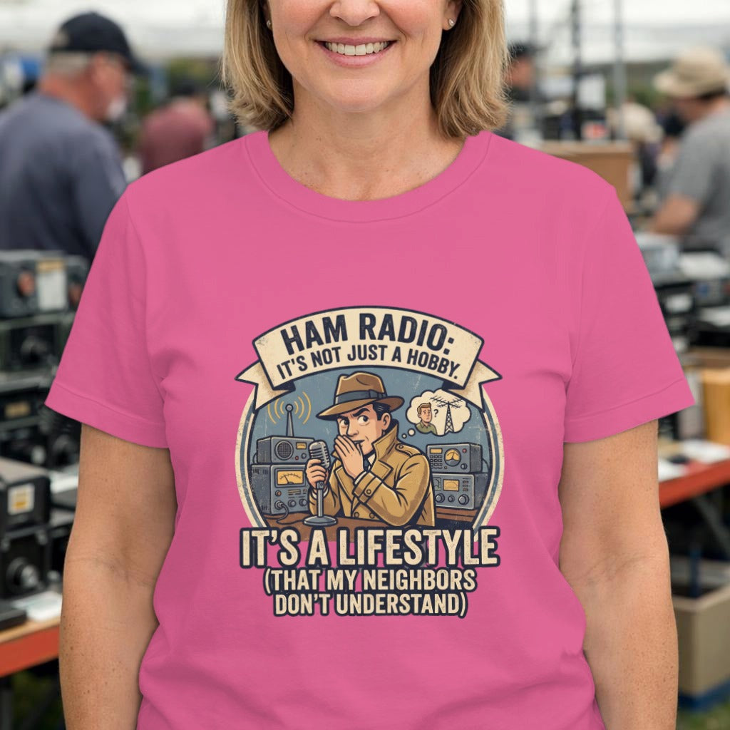 Ham Radio T‑Shirt — "Ham Radio: It's Not Just a Hobby, It's a Lifestyle" Vintage Amateur Radio Tee