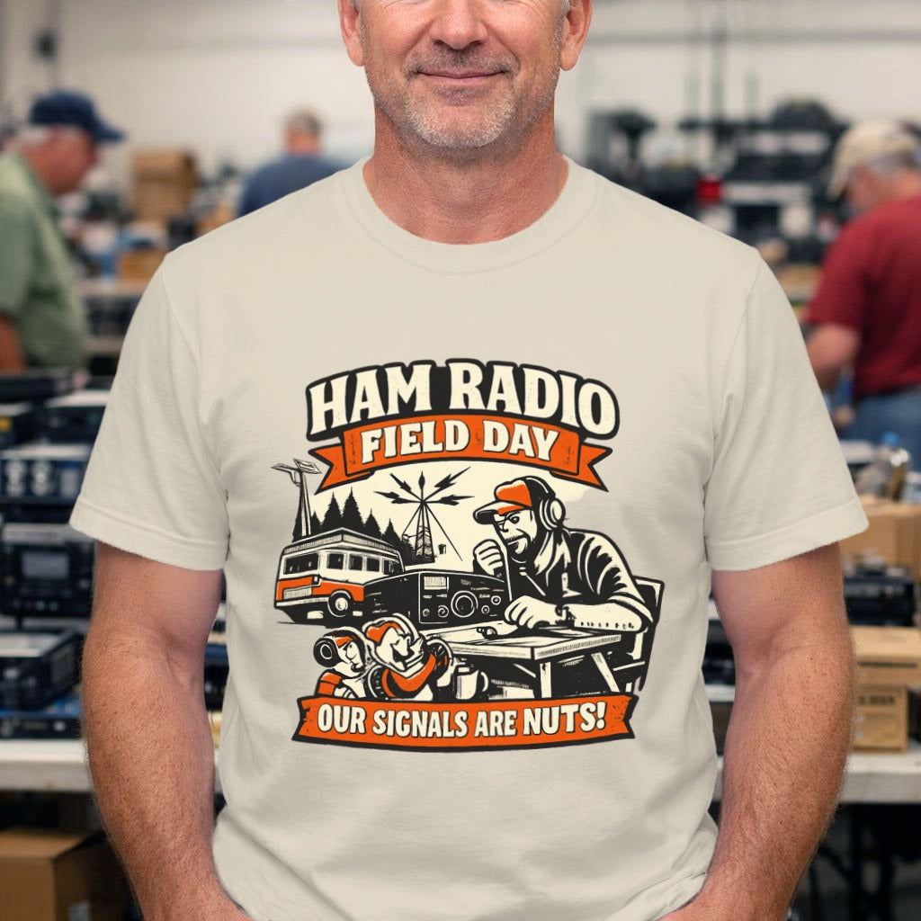 Ham Radio Field Day T-Shirt – "Our Signals Are Nuts" Vintage Amateur Radio Tee