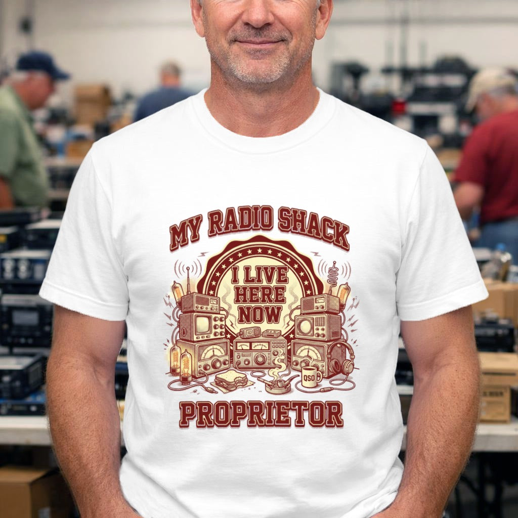 T-Shirt — "My Radio Shack Proprietor" Retro Ham Tee
