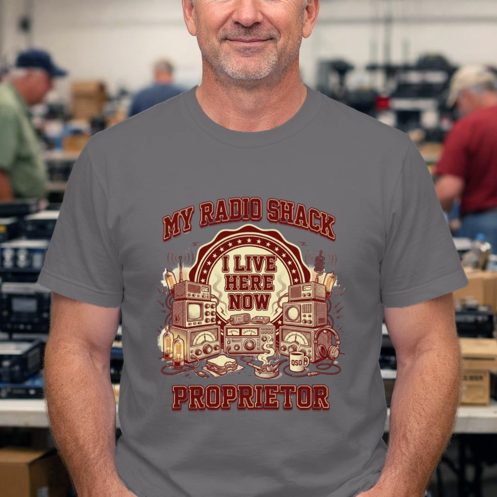 T-Shirt — "My Radio Shack Proprietor" Retro Ham Tee