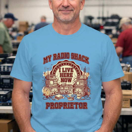 T-Shirt — "My Radio Shack Proprietor" Retro Ham Tee