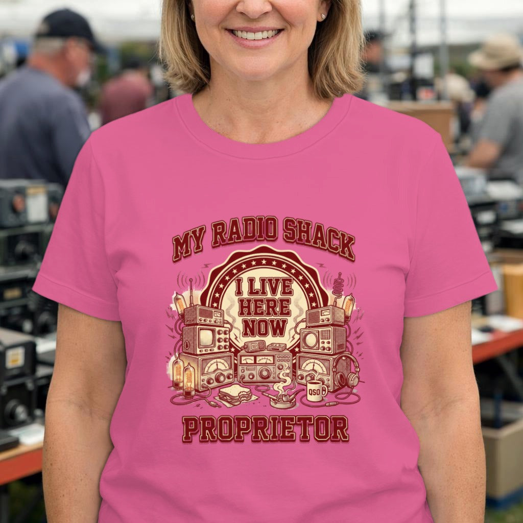 T-Shirt — "My Radio Shack Proprietor" Retro Ham Tee