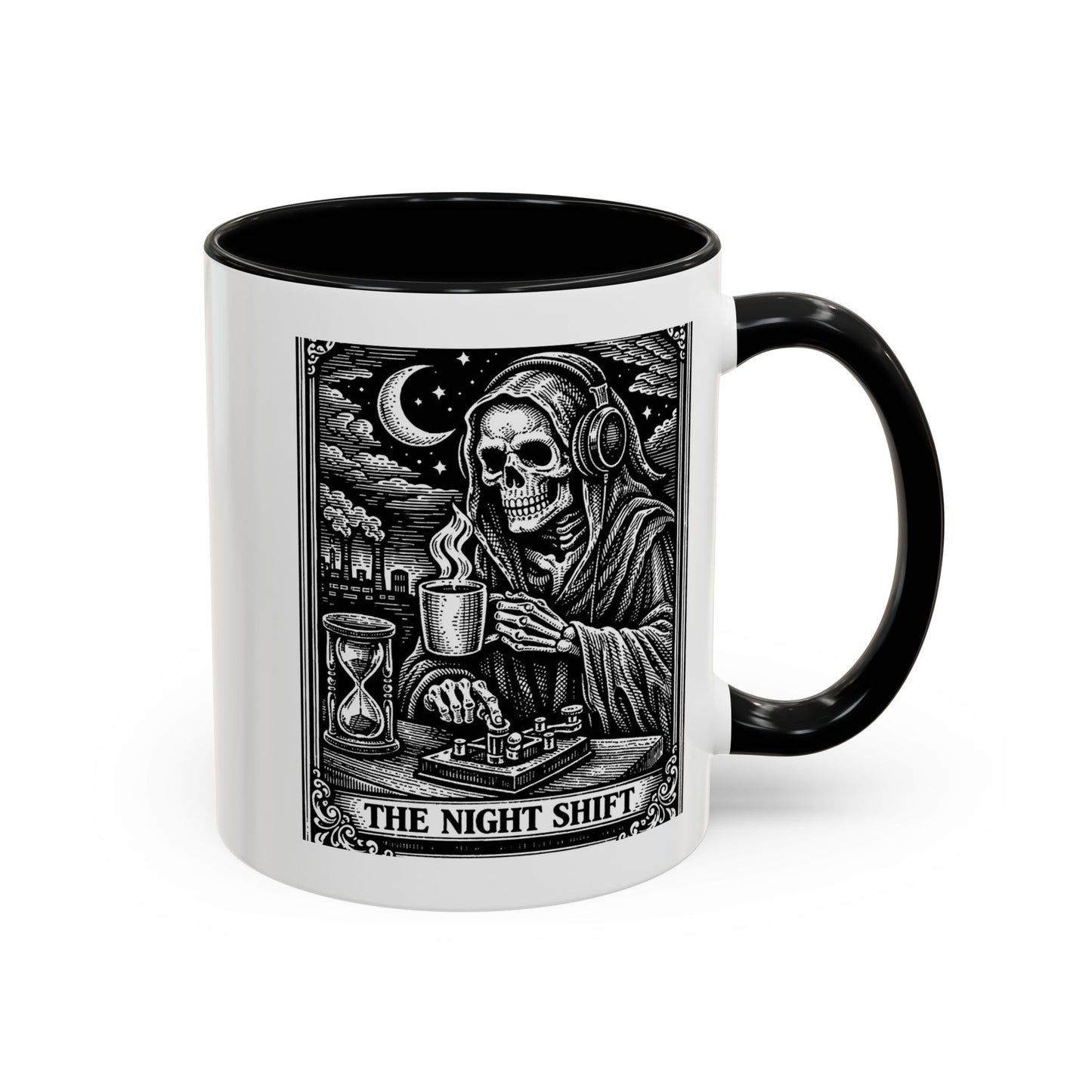 The Night Shift Ham Skull Coffee Mug — Gothic Accent 11/15oz