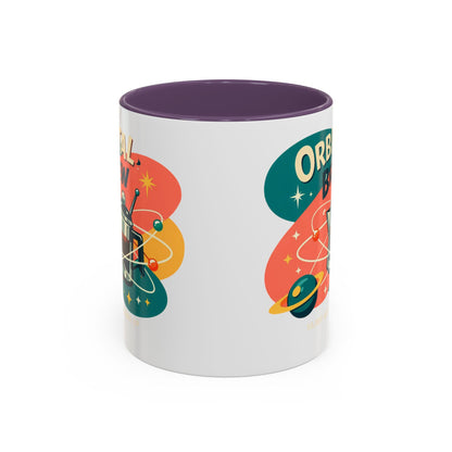 Orbital Brew Coffee Mug - Retro Space Coffee Pot Accent Mug (11/15oz)