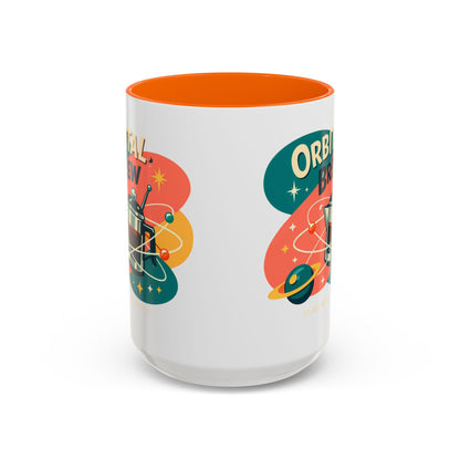 Orbital Brew Coffee Mug - Retro Space Coffee Pot Accent Mug (11/15oz)