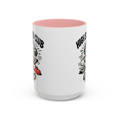 High Speed Club Accent Ham Coffee Mug — Retro DJ Cartoon 11/15oz