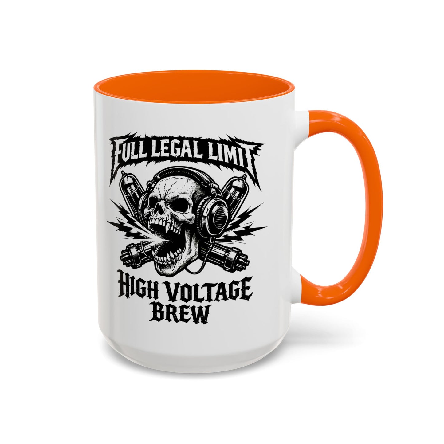 Skull 'High Voltage Brew' Accent Coffee Mug