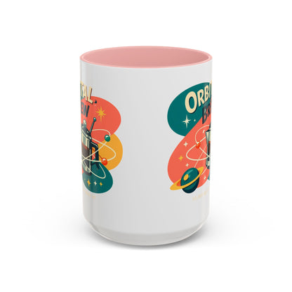 Orbital Brew Coffee Mug - Retro Space Coffee Pot Accent Mug (11/15oz)