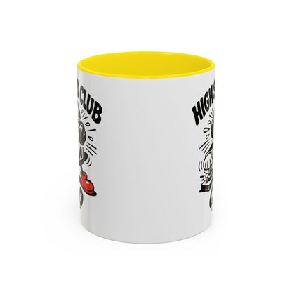 High Speed Club Accent Ham Coffee Mug — Retro DJ Cartoon 11/15oz