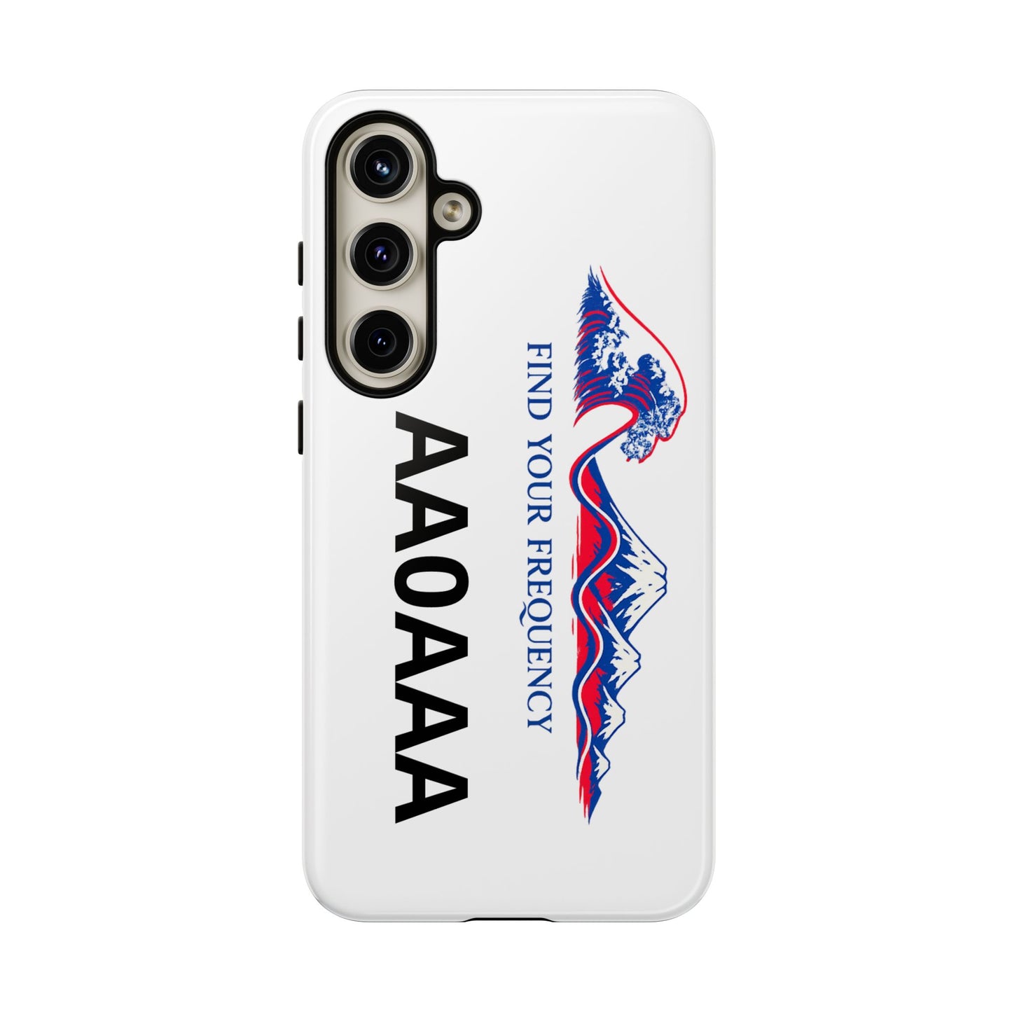 Phone Case — "Find Your Frequency" Graphic Protective Case (Custom Text Option)