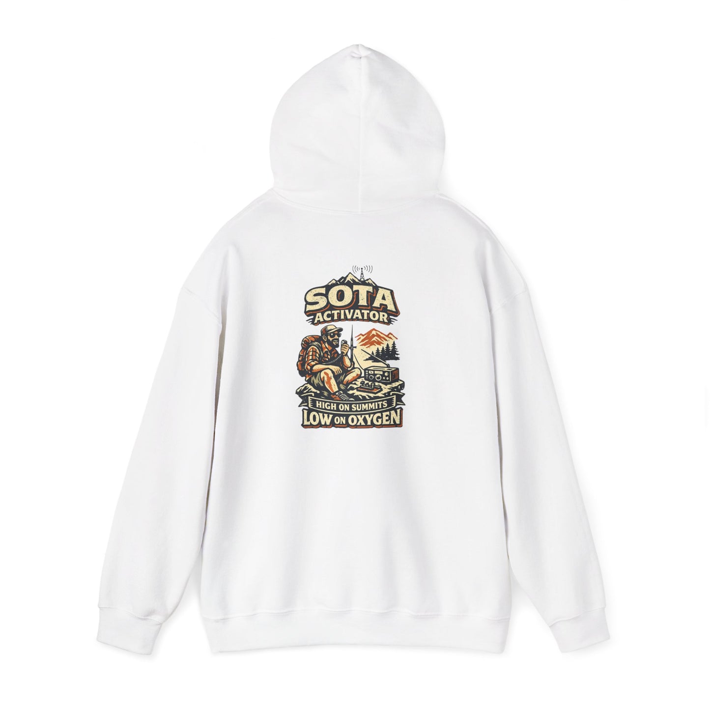Respect the Fist Hoodie — SOTA Activator Mountain Adventure Pullover