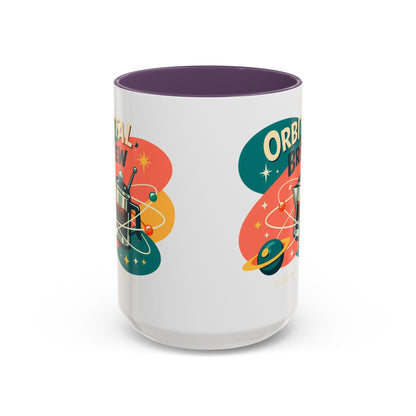 Orbital Brew Coffee Mug - Retro Space Coffee Pot Accent Mug (11/15oz)