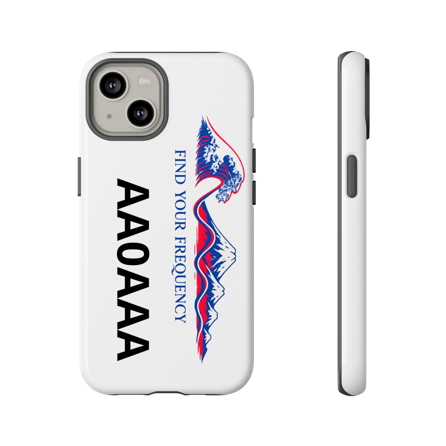 Phone Case — "Find Your Frequency" Graphic Protective Case (Custom Text Option)