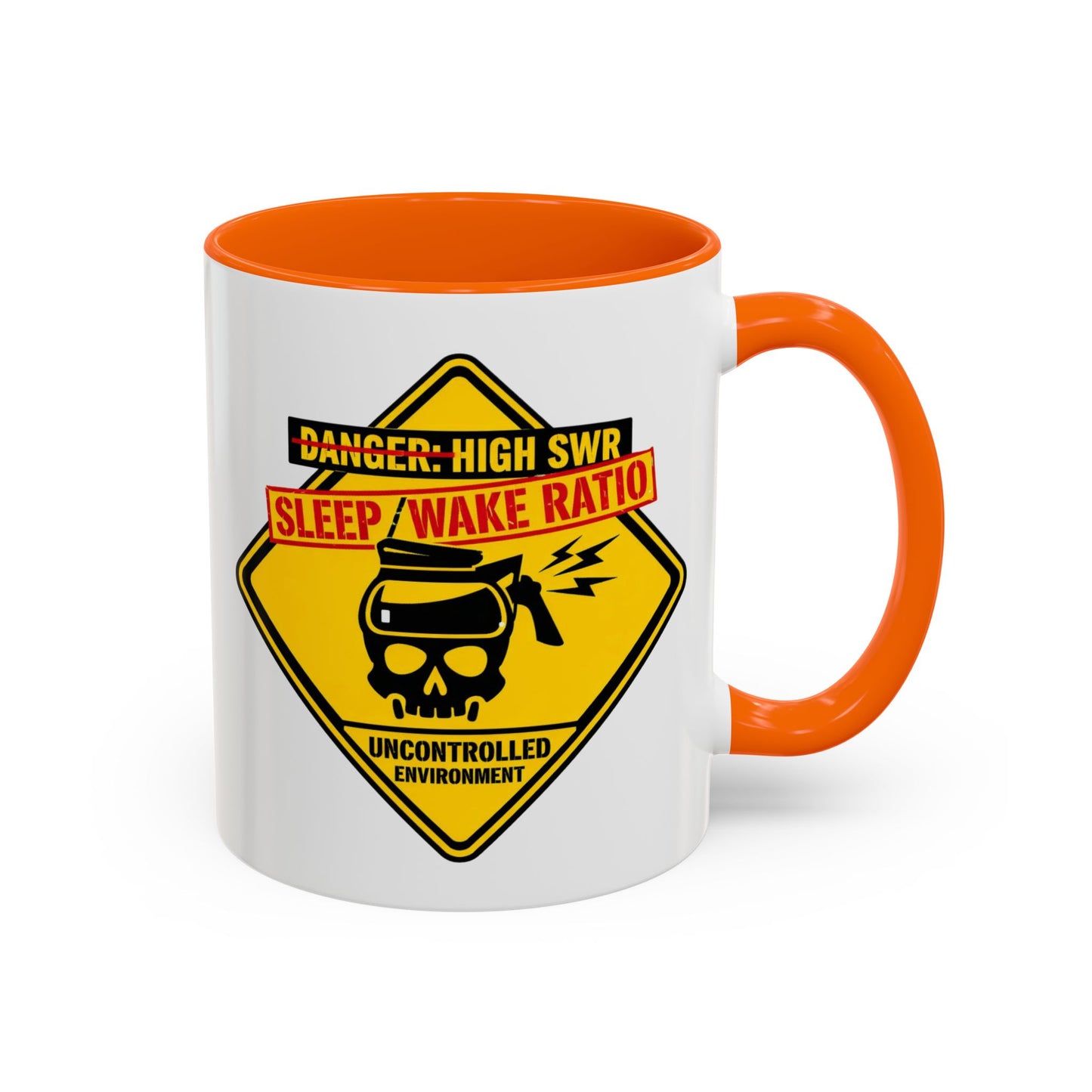 Coffee Mug — "Danger: High SWR Sleep/Wake Ratio" Novice Radio Operator Mug