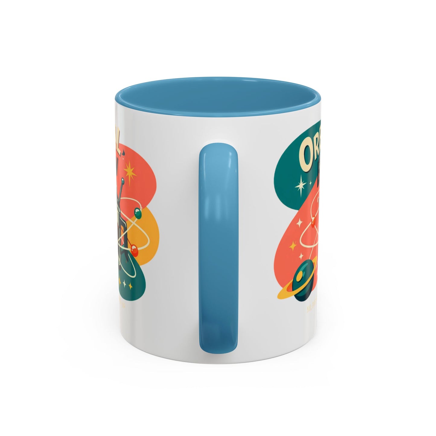 Orbital Brew Coffee Mug - Retro Space Coffee Pot Accent Mug (11/15oz)