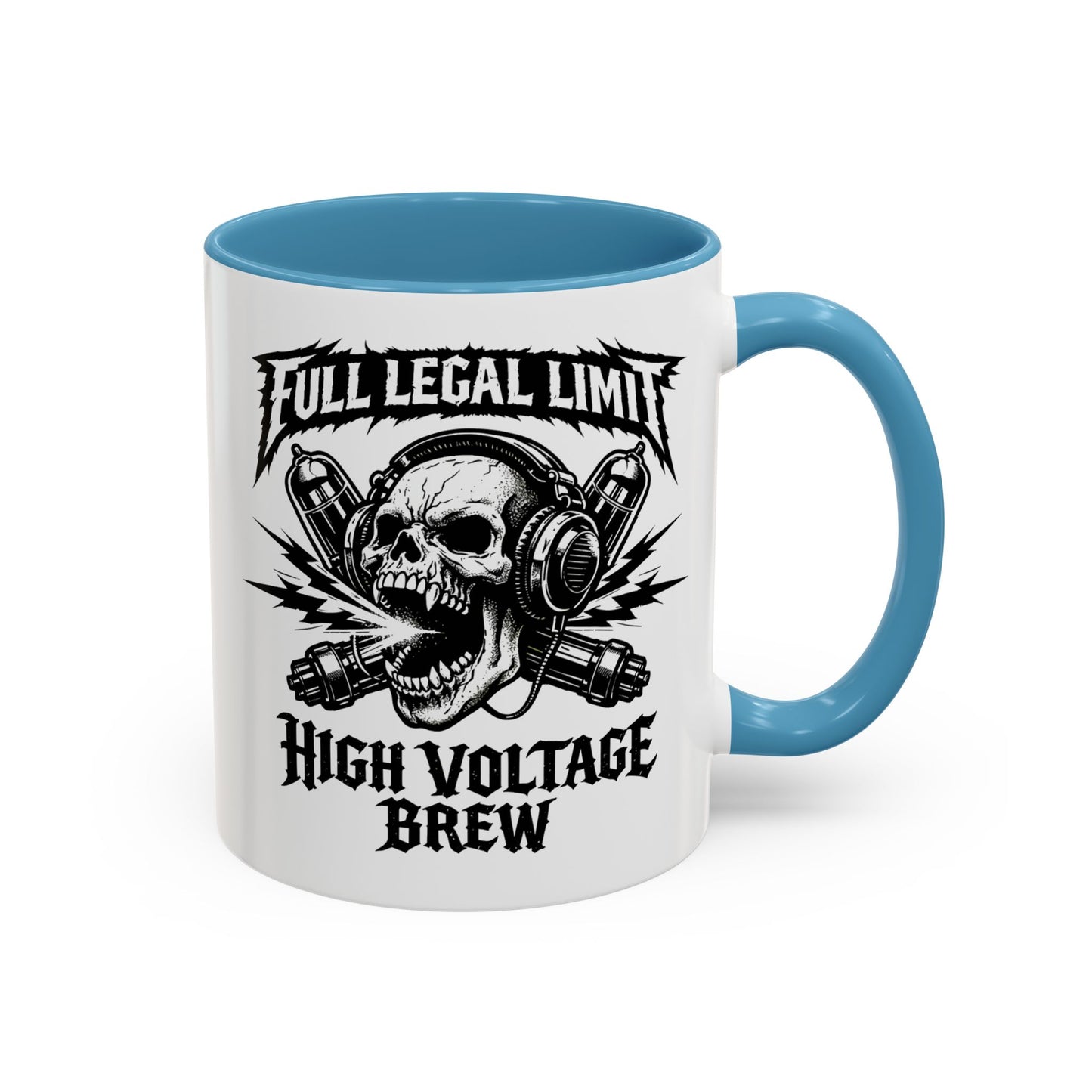 Skull 'High Voltage Brew' Accent Coffee Mug