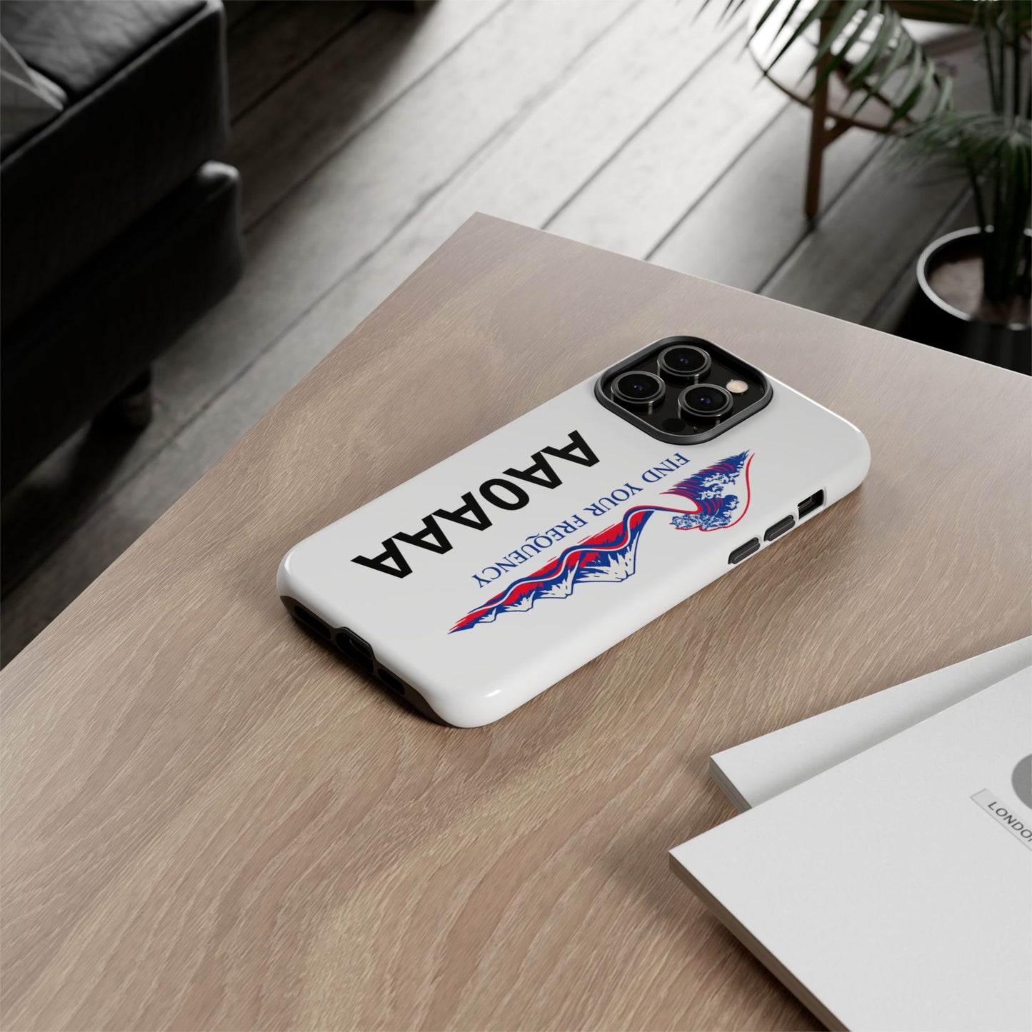 Phone Case — "Find Your Frequency" Graphic Protective Case (Custom Text Option)