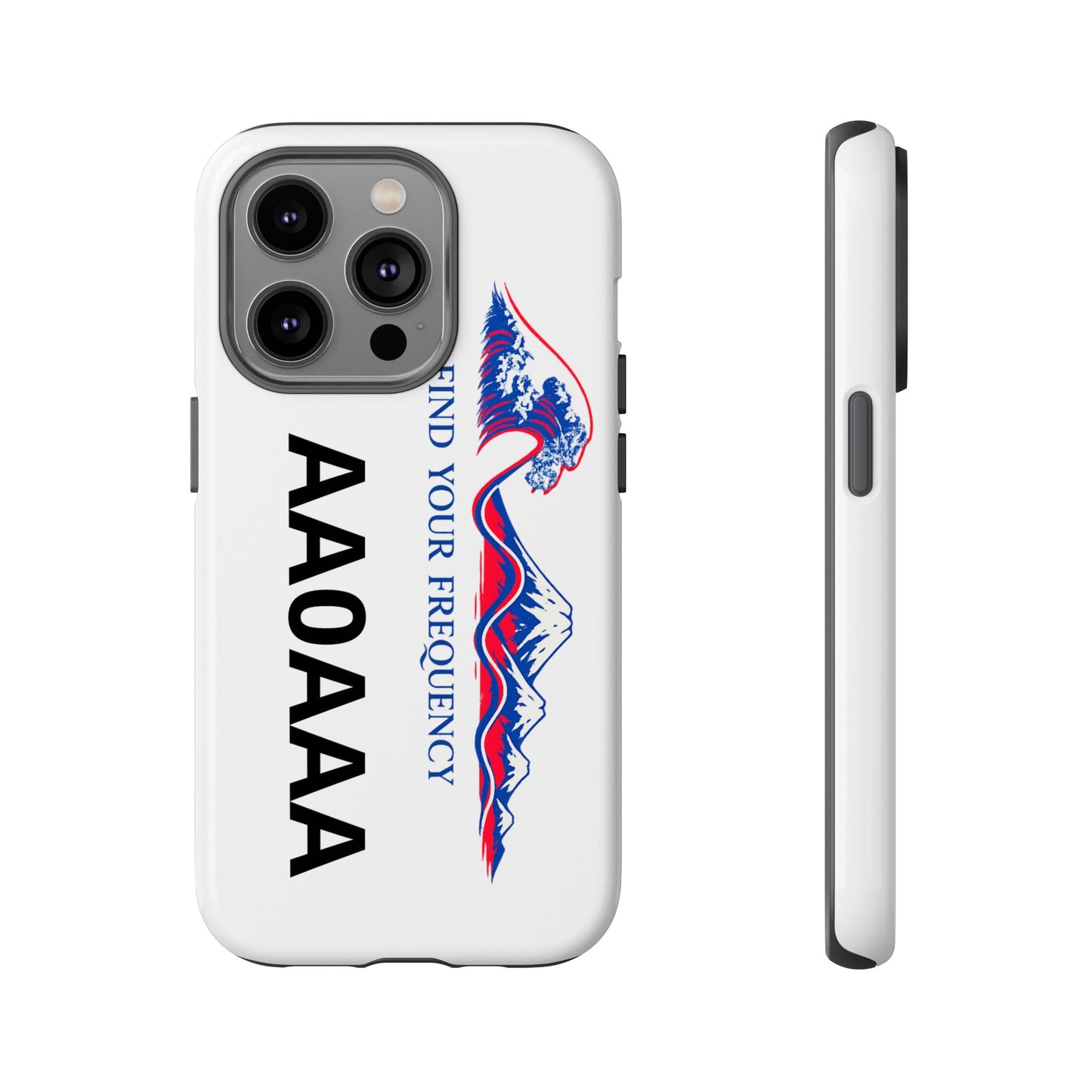 Phone Case — "Find Your Frequency" Graphic Protective Case (Custom Text Option)