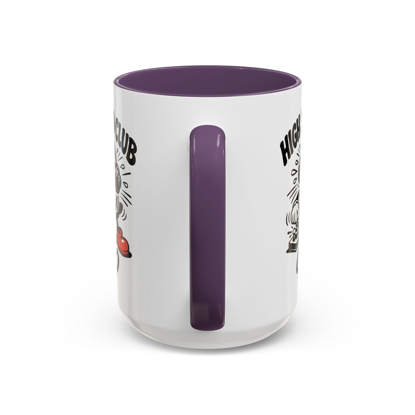 High Speed Club Accent Ham Coffee Mug — Retro DJ Cartoon 11/15oz