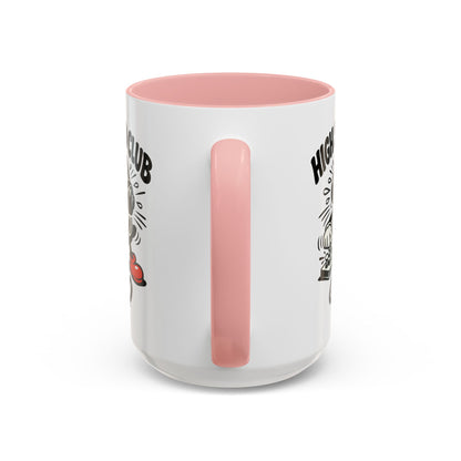 High Speed Club Accent Ham Coffee Mug — Retro DJ Cartoon 11/15oz