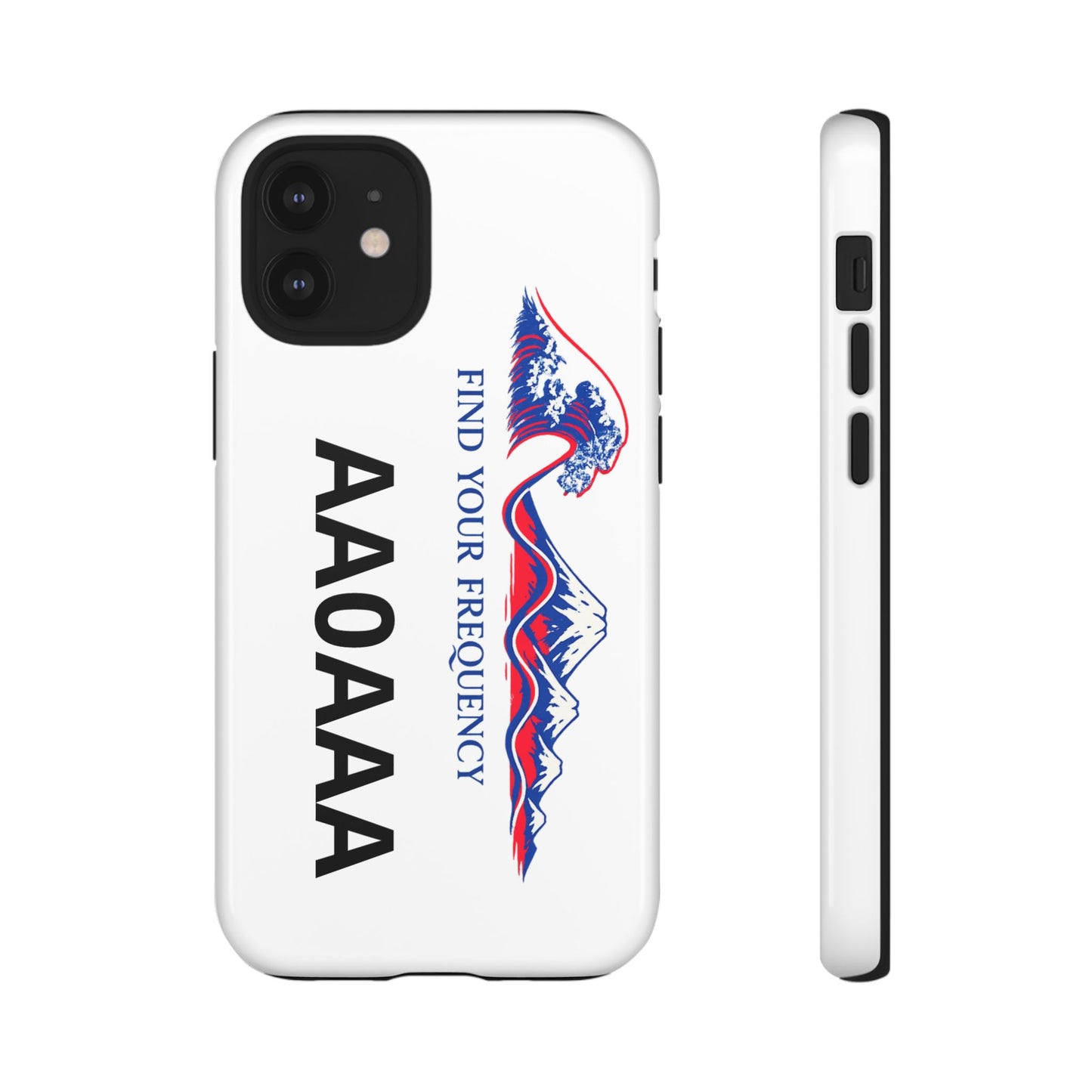 Phone Case — "Find Your Frequency" Graphic Protective Case (Custom Text Option)