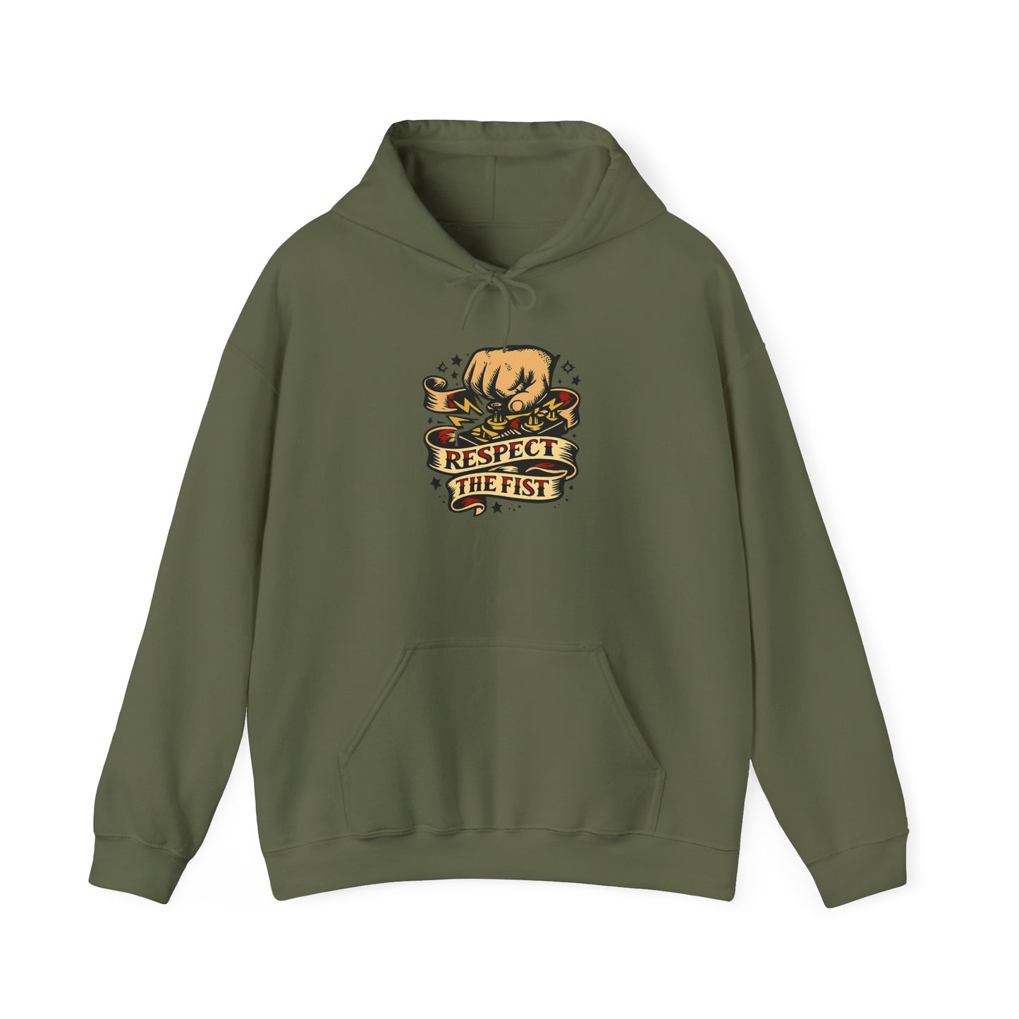 Respect the Fist Hoodie — SOTA Activator Mountain Adventure Pullover