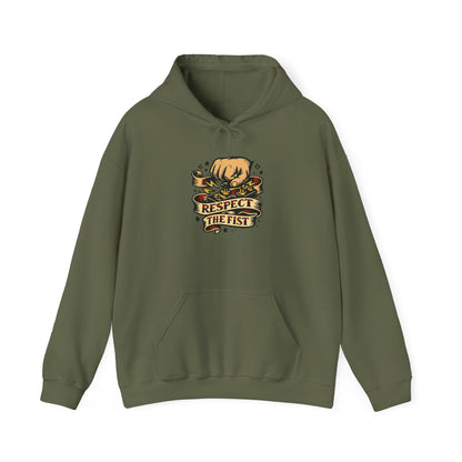Respect the Fist Hoodie — SOTA Activator Mountain Adventure Pullover
