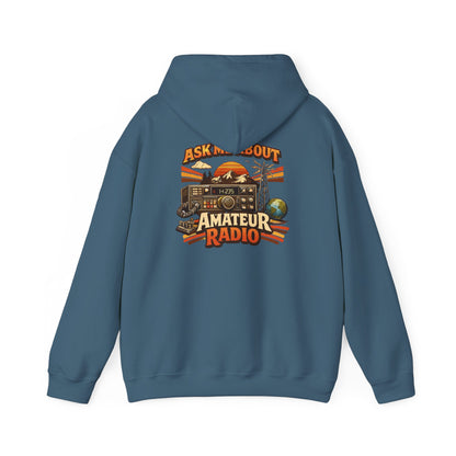 Ham Radio Dad Hoodie — “Ask Me About Amateur Radio” Vintage Amateur Radio Sweatshirt
