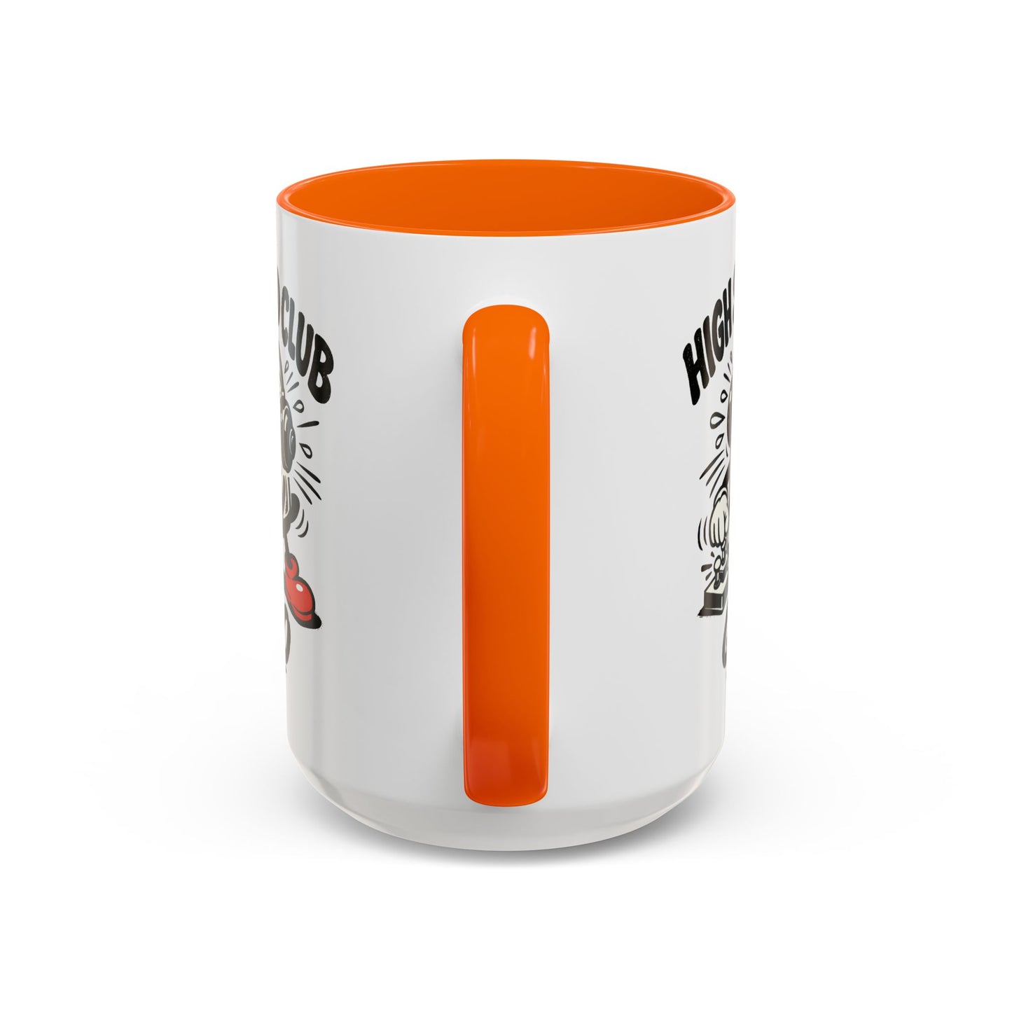 High Speed Club Accent Ham Coffee Mug — Retro DJ Cartoon 11/15oz