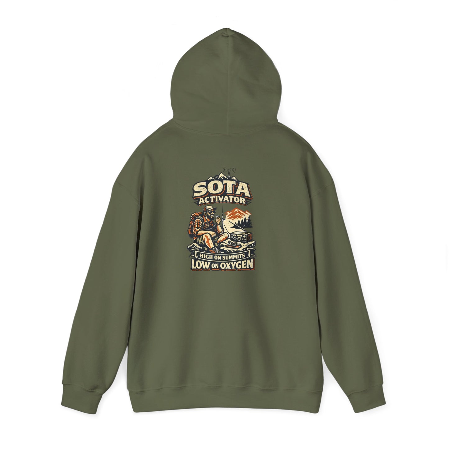 Respect the Fist Hoodie — SOTA Activator Mountain Adventure Pullover
