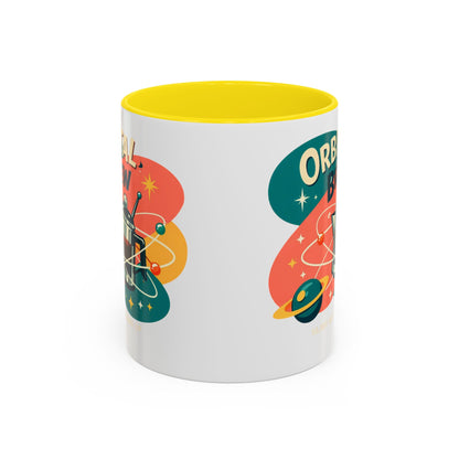 Orbital Brew Coffee Mug - Retro Space Coffee Pot Accent Mug (11/15oz)