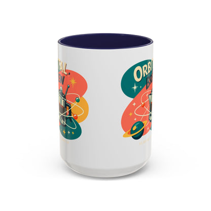 Orbital Brew Coffee Mug - Retro Space Coffee Pot Accent Mug (11/15oz)