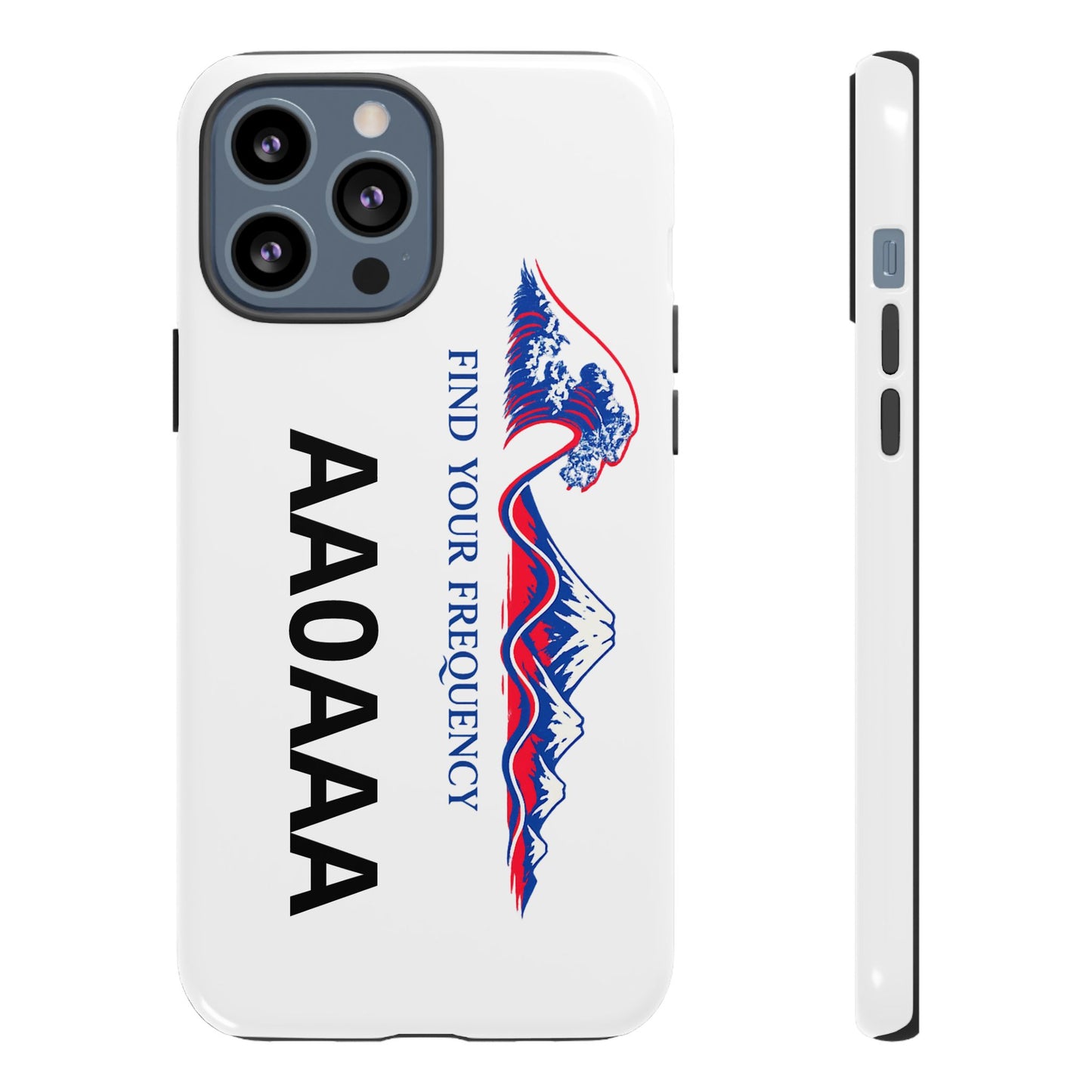 Phone Case — "Find Your Frequency" Graphic Protective Case (Custom Text Option)