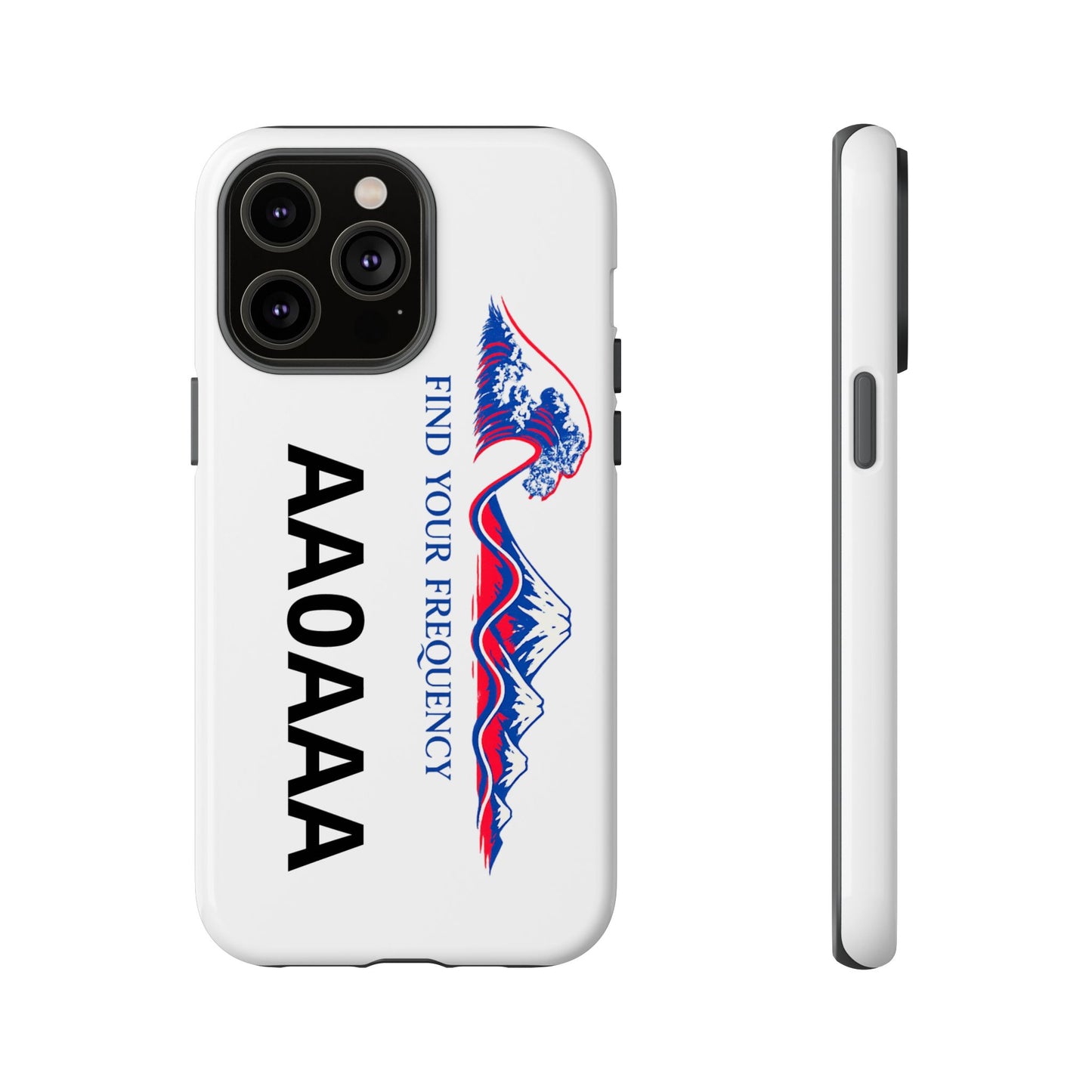 Phone Case — "Find Your Frequency" Graphic Protective Case (Custom Text Option)