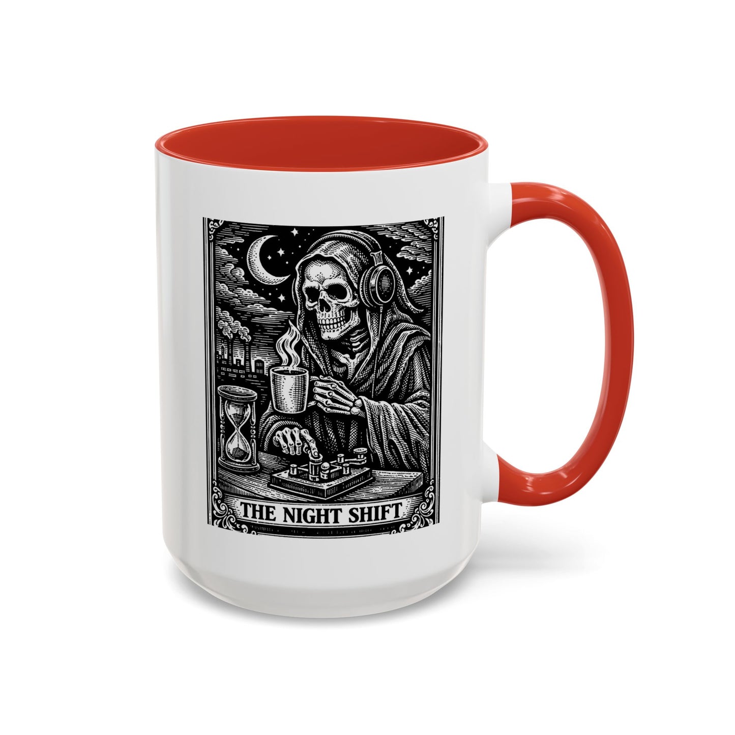 The Night Shift Ham Skull Coffee Mug — Gothic Accent 11/15oz