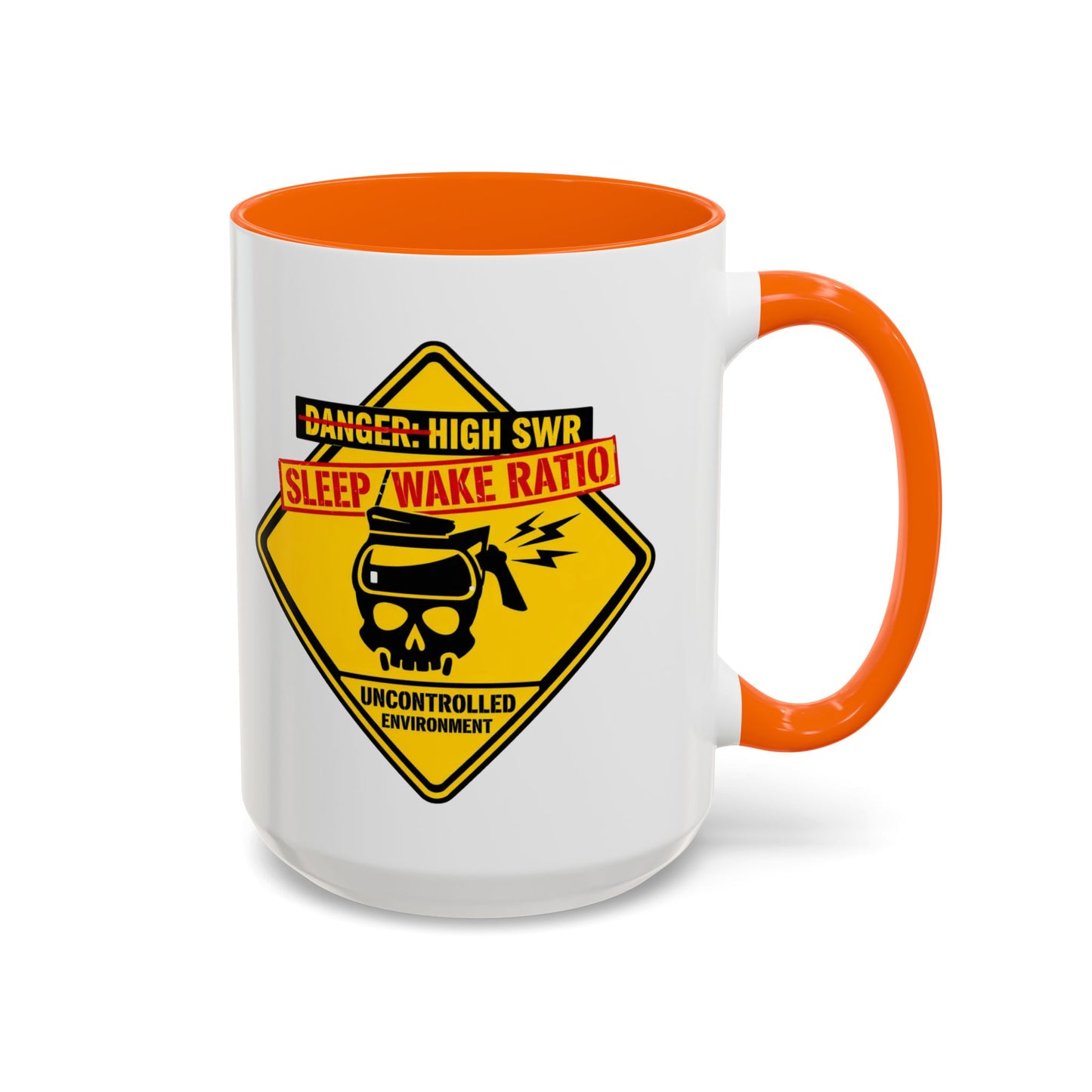 Coffee Mug — "Danger: High SWR Sleep/Wake Ratio" Novice Radio Operator Mug