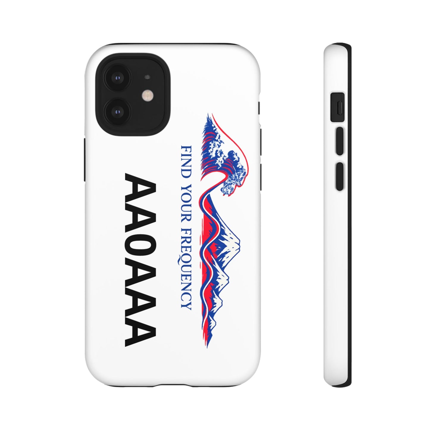 Phone Case — "Find Your Frequency" Graphic Protective Case (Custom Text Option)