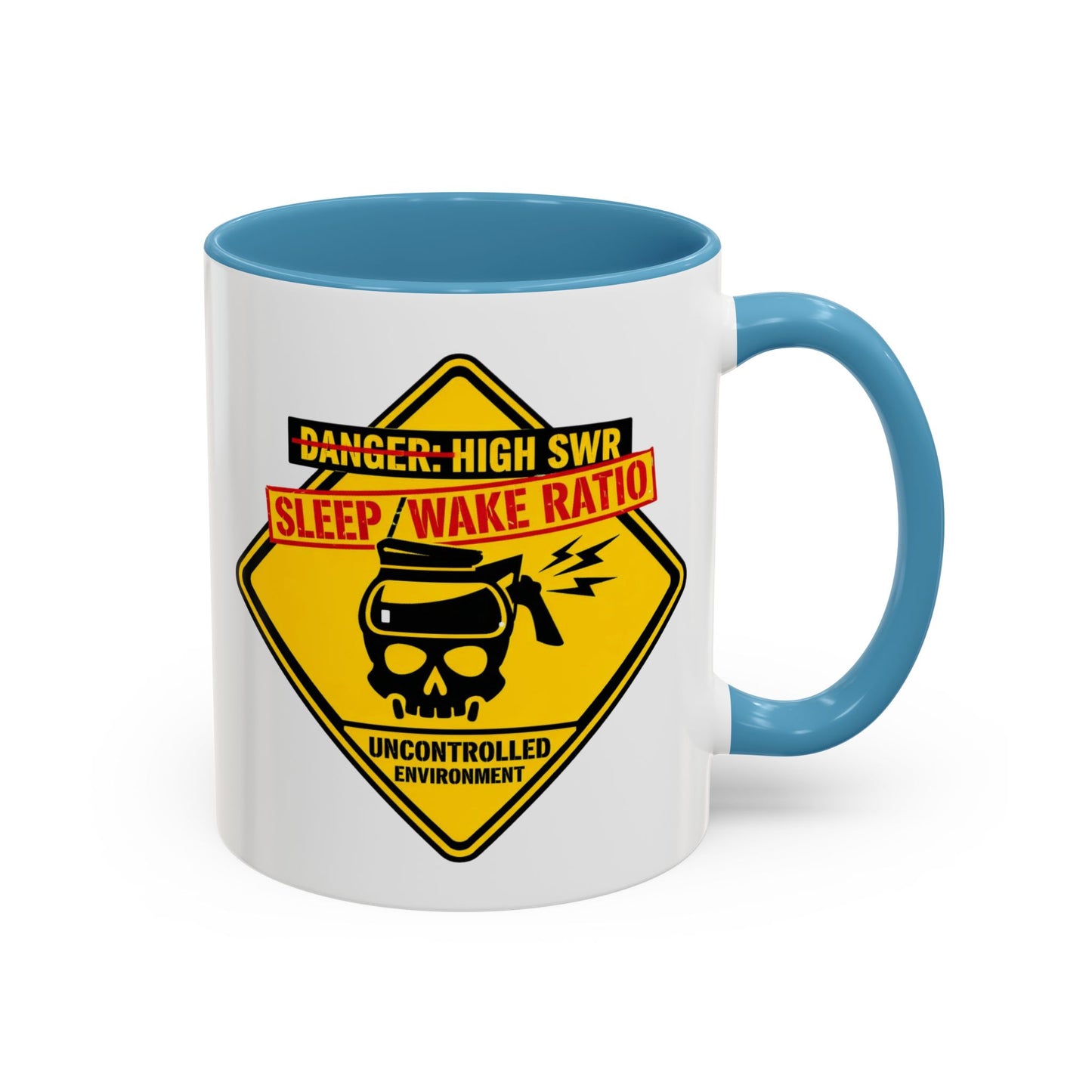 Coffee Mug — "Danger: High SWR Sleep/Wake Ratio" Novice Radio Operator Mug