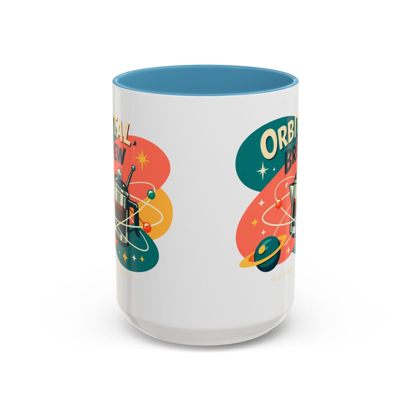 Orbital Brew Coffee Mug - Retro Space Coffee Pot Accent Mug (11/15oz)