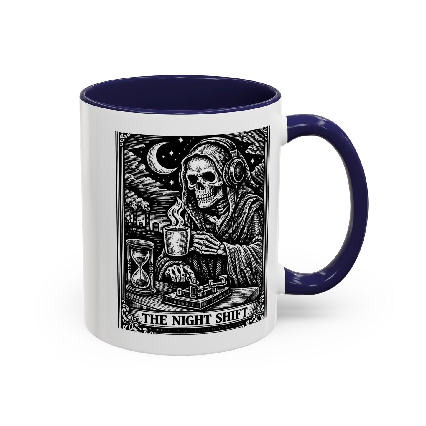 The Night Shift Ham Skull Coffee Mug — Gothic Accent 11/15oz