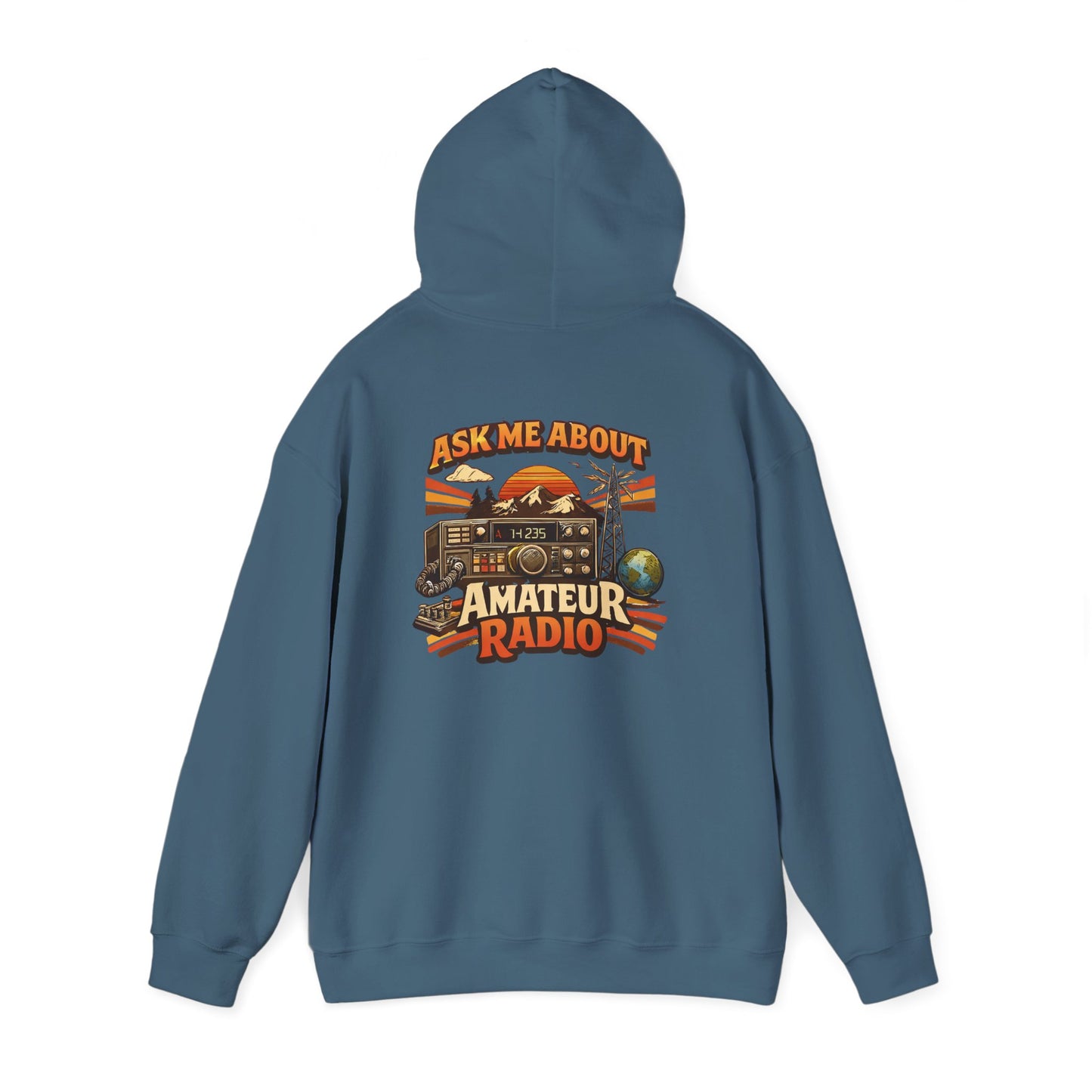 Ham Radio Dad Hoodie — “Ask Me About Amateur Radio” Vintage Amateur Radio Sweatshirt