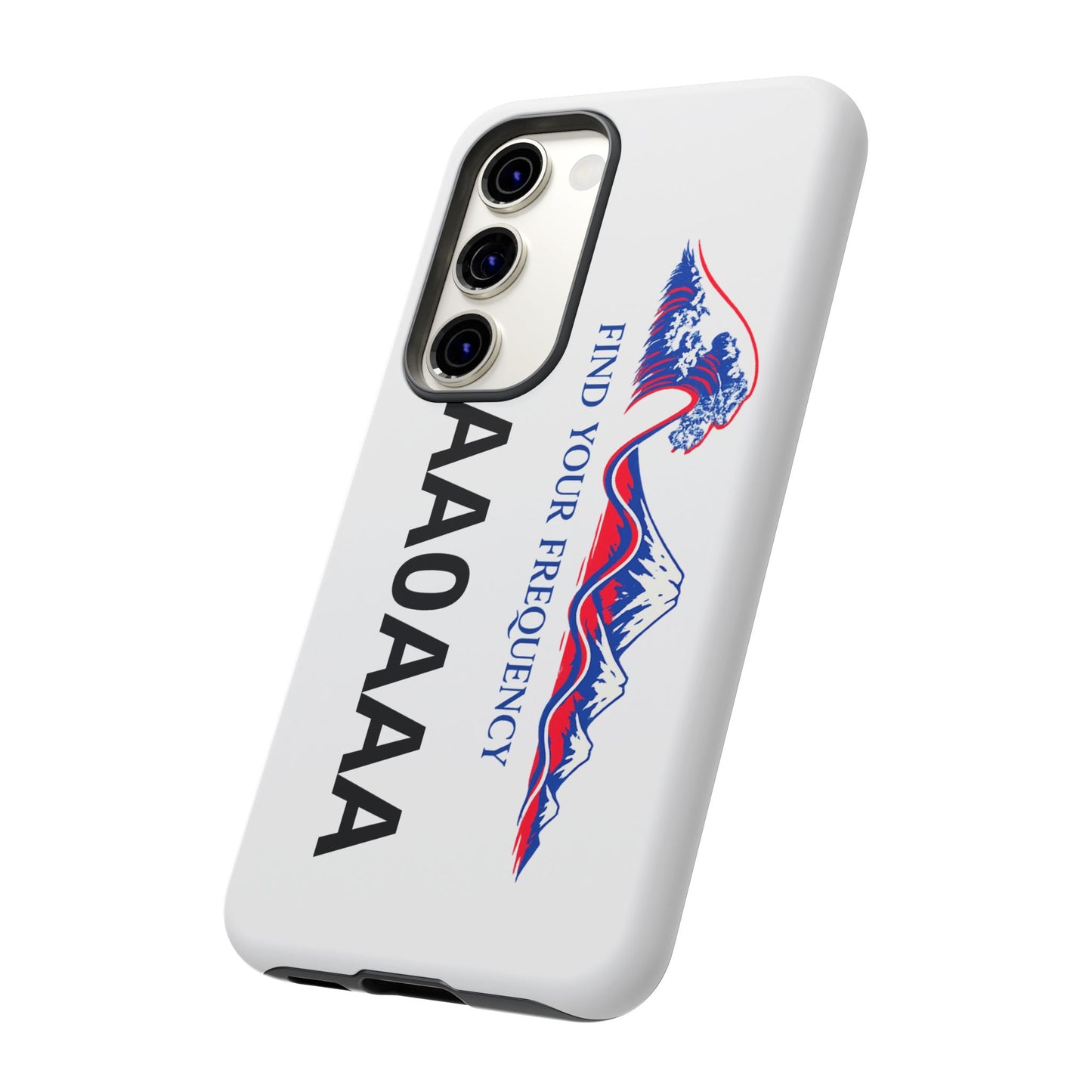 Phone Case — "Find Your Frequency" Graphic Protective Case (Custom Text Option)