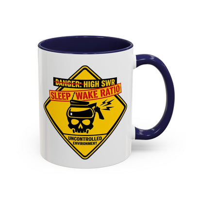 Coffee Mug — "Danger: High SWR Sleep/Wake Ratio" Novice Radio Operator Mug