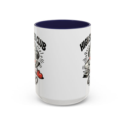 High Speed Club Accent Ham Coffee Mug — Retro DJ Cartoon 11/15oz