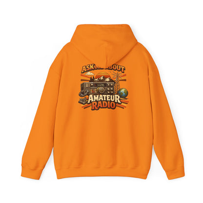 Ham Radio Dad Hoodie — “Ask Me About Amateur Radio” Vintage Amateur Radio Sweatshirt